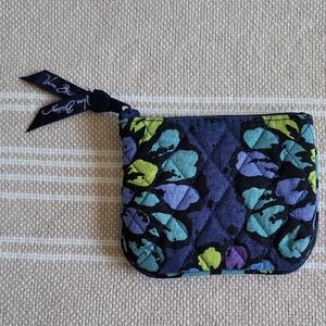 NWOT Vera Bradley Quilted Pouch - Black, Blue, Green, Purple
